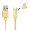 CDATAIP5MICROGOLD - Câble 2 en 1 Micro-USB et iPhone Charge et synchronisation coloris gold