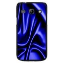 CPRN1S3SOIEBLEU - Coque noire Samsung Galaxy 3 i9300 motif soie bleue drapée