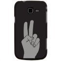 CPRN1S7390MAINPEACE - Coque rigide Galaxy Trend Lite S7390 Impression motif doigts Peace and Love