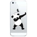 CRYSIP5SPANDADAB - Coque iPhone SE et 5s rigide et transparente motif Panda DAB