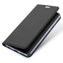 DUX-XIAOMI12 - Etui Xiaomi 12 gris fin avec rabat latéral aimant invisible et coque souple
