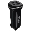 HOCO-Z1NOIR - Chargeur voiture 11W deux prises USB de Hoco coloris noir