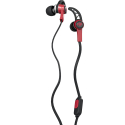 IFROGZ-SUMMITROUGE - Ecouteurs filaires intra-auriculaires de sport iFrogz Summit coloris noir et rouge