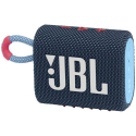 JBLGO3BLUP - Enceinte bluetooth JBL Go-3 coloris bleu touches roses étanche 5 heures de musique