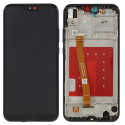 LCDCHASSIS-P20LITENOIR - Ecran Huawei P20 Lite Vitre tactile + LCD sur châssis coloris noir