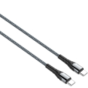 LDNIO-LC101 - Câble LDNIO tressé et renforcé noir prise USB-C vers USB-C 