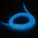 LEDCABLUMICBL - Câble lumineux bleu LedWood prise micro-USB