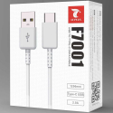 LTP-F7001USBCBLANC - Câble USB-C charge et synchro 1,2 mètres coloris blanc F7001 de LT-Plus