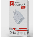 LTP-J8524-USBC - Chargeur 2 x USB avec câble USB-Cde LTPLUS 1 mètre