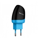 MILI-DOLPHIN - Chargeur secteur 2 x USB 2.4 ampères