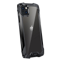 RJUST-FUZIP13NOIR - Coque iPhone 13 R-Just Fuzion bumper noir et dos transparent