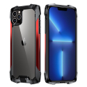 RJUST-FUZIP13PROROUGE - Coque iPhone 13 Pro R-Just Fuzion bumper rouge et dos transparent