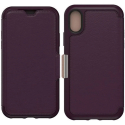 STRADA-IPXSVIOLET - Etui folio iPhone Xs Otterbox gamme Strada coloris violet