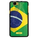 TPU1RAINBOWDRAPBRESIL - Coque Souple en gel noir pour Wiko Rainbow avec impression Motifs drapeau du Brésil