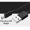 USBMICROUSBLONG - Cable de recharge en micro-USB avec connecteur long