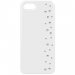 SWCOVIP4BLANCPLUIE - Coque Crystal Swarovski pour iPhone 4 et 4s blanc glossy avec pluie de strass
