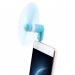 VENTIL-USBC-BLEU - Mini ventilateur bleu pour smartphone prise USB-C
