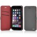 BOOKES1005LGR - Etui Folio Fonex série Elegance Stand pour iPhone 6s gris clair et rouge