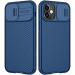 CAMSHIELD-IP12MINIBLEU - Coque CamShield iPhone 12 Mini avec protection appareil photo coulissante coloris bleu