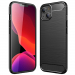 CARBOBRUSH-IP14PLUS - Coque iPhone 14 Plus antichoc coloris noir aspect carbone