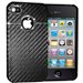CHROME-IP4-NO - Coque Chrome noir avec contour pour iPhone 4 et 4S