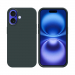 COV-IP16NOIR - Coque en silicone iPhone 16 souple flexible et enveloppante coloris noir