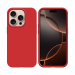 COV-IP16PROOROUGE - Coque en silicone iPhone 16 Pro souple flexible et enveloppante rouge