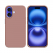 COV-IP16ROSE - Coque en silicone iPhone 16 souple flexible et enveloppante coloris rose 