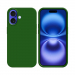 COV-IP16VERT - Coque en silicone iPhone 16 souple flexible et enveloppante coloris vert