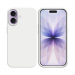 COV-IP17BLANC - Coque en silicone iPhone 17 souple flexible et enveloppante coloris blanc