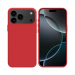 COV-IP17PROROUGE - Coque en silicone iPhone 17 Pro souple flexible et enveloppante coloris rouge
