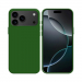 COV-IP17PROVERT - Coque en silicone iPhone 17 Pro souple flexible et enveloppante coloris vert foncé