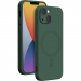 COVMAGIP14VERT - Coque souple pour iPhone 13/14 avec système MagSafe et dragonne coloris vert
