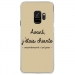 CRYSGALAXYS9CHIANTETAUPE - Coque rigide transparente pour Samsung Galaxy S9 avec impression Motifs Avant, j'étais chiante taup