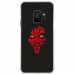 CRYSGALAXYS9DARKROUGE - Coque rigide transparente pour Samsung Galaxy S9 avec impression Motifs Dark rouge