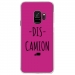 CRYSGALAXYS9DISCAMIONFUSHIA - Coque rigide transparente pour Samsung Galaxy S9 avec impression Motifs Dis Camion fushia