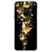 CRYSGALAXYS9PAPILLONSDORES - Coque rigide transparente pour Samsung Galaxy S9 avec impression Motifs papillons dorés
