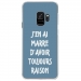 CRYSGALAXYS9RAISONBLEU - Coque rigide transparente pour Samsung Galaxy S9 avec impression Motifs marre d'avoir raison bleu