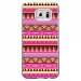 CRYSGALS7EDGEAZTEQUE - Coque rigide transparente pour Samsung Galaxy S7-Edge avec impression Motifs aztèque