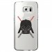 CRYSGALS7EDGEDARKVA - Coque rigide transparente pour Samsung Galaxy S7-Edge avec impression Motifs Dark et sabres lasers