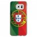 CRYSGALS7EDGEDRAPPORTUGAL - Coque rigide transparente pour Samsung Galaxy S7-Edge avec impression Motifs drapeau du Portugal