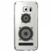 CRYSGALS7EDGEENCEINTE - Coque rigide transparente pour Samsung Galaxy S7-Edge avec impression Motifs enceinte