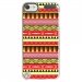 CRYSTOUCH5AZTEQUEJAUROU - Coque rigide transparente pour Apple iPod Touch 5 avec impression Motifs aztèque jaune et rouge