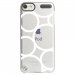 CRYSTOUCH5RONDSBLANCS - Coque rigide transparente pour Apple iPod Touch 5 avec impression Motifs ronds blancs