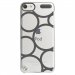 CRYSTOUCH5RONDSGRIS - Coque rigide transparente pour Apple iPod Touch 5 avec impression Motifs ronds gris