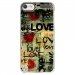 CRYSTOUCH6LOVEVINTAGE - Coque rigide transparente pour Apple iPod Touch 6G avec impression Motifs Love Vintage