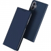 DUX-FOLIOA06BLEU - Etui Galaxy A06 bleu mat fin avec rabat latéral aimant invisible et coque souple