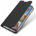 DUX-FOLIOA21SNOIR - Etui Galaxy A21s noir fin avec rabat latéral aimant invisible et coque souple
