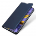 DUX-FOLIOA31BLEU - Etui Galaxy A31 bleu fin avec rabat latéral aimant invisible et coque souple