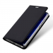 DUX-FOLIOP40 - Etui Huawei P40 noir fin avec rabat latéral aimant invisible et coque souple